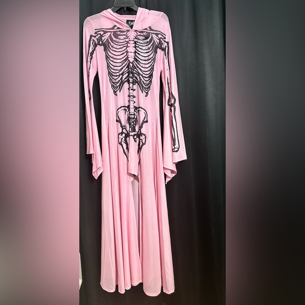 hooded skeleton cloak